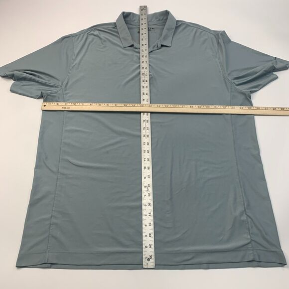 Nike Golf Shirt Mens XL Extra Large Cloud Gray Moisture Wicking Tour Performance - Picture 8 of 13